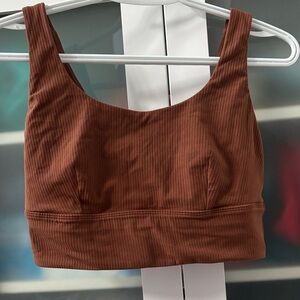 Lululemon Align Bra C/D Cup SZ 8 Ribbed Roasted Brown NWOT🤎